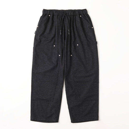 S.F.C  CASHMERE WOOL DOUBLE KNEE PANTS BLACK M【SFCFW25P08】(N)