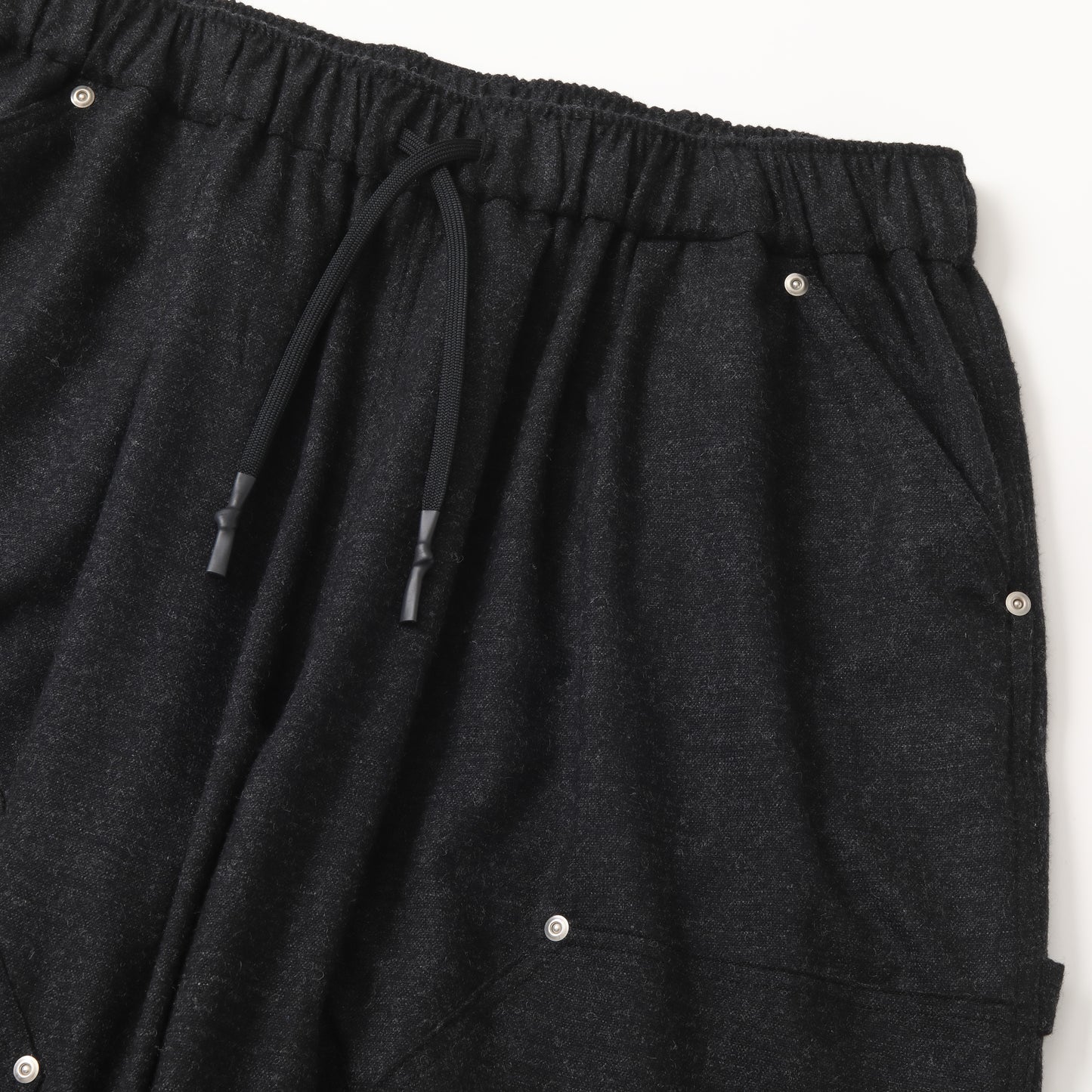 S.F.C  CASHMERE WOOL DOUBLE KNEE PANTS BLACK M【SFCFW25P08】(N)