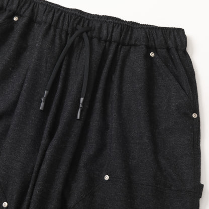 S.F.C  CASHMERE WOOL DOUBLE KNEE PANTS BLACK M【SFCFW25P08】(N)