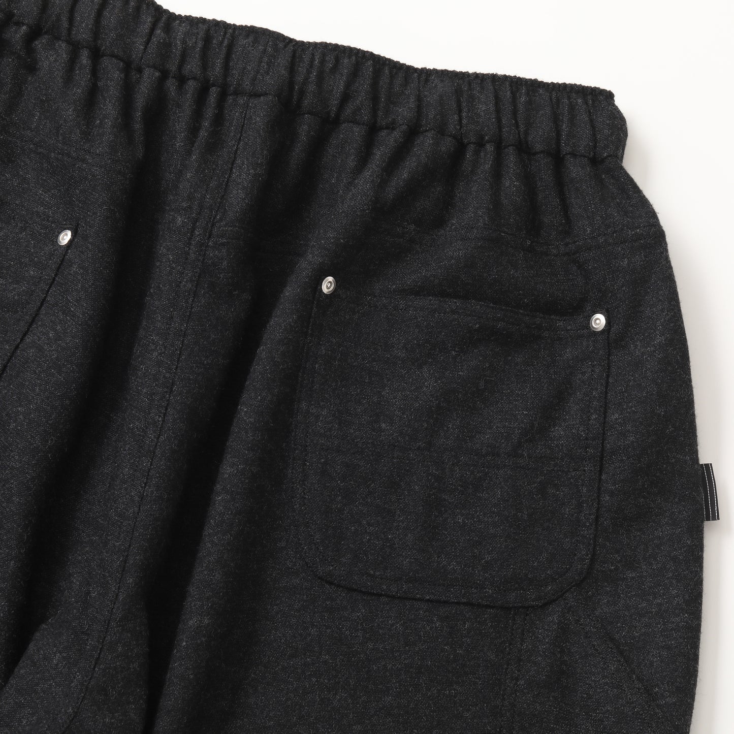 S.F.C  CASHMERE WOOL DOUBLE KNEE PANTS BLACK M【SFCFW25P08】(N)