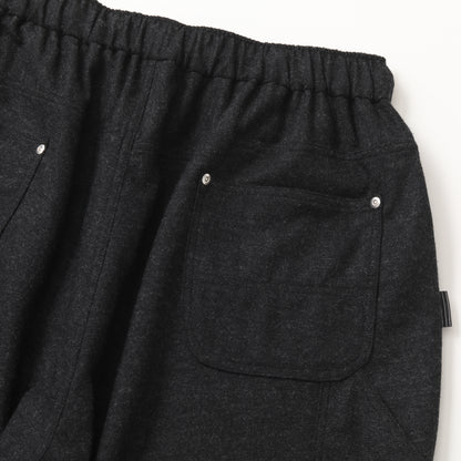 S.F.C  CASHMERE WOOL DOUBLE KNEE PANTS BLACK M【SFCFW25P08】(N)