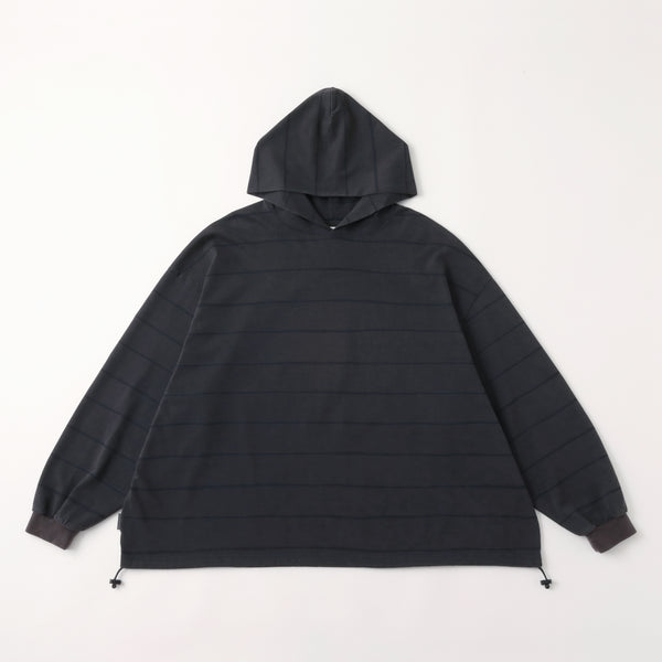 S.F.C  SIDE STRIPE HOODY LS TEE (DISCHARGED) NAVY【SFCFW25CS07】(N)