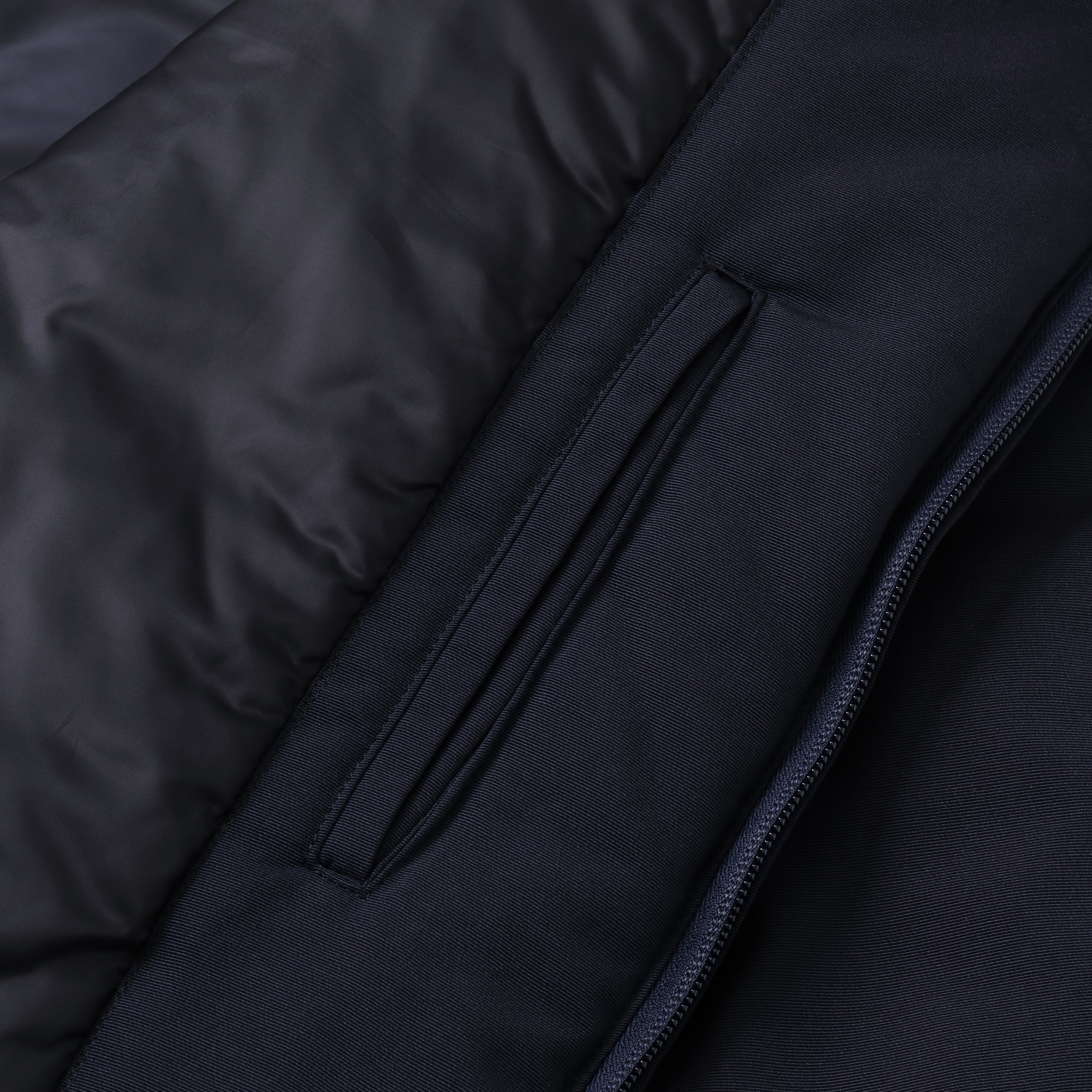 S.F.C LEATHER HOODIE JACKET - NAVY – STUDY SHOWROOM STORE
