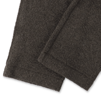 UNIVERSAL PRODUCTS. WOOL FLEECE PANTS BROWN【253−60509】(N)
