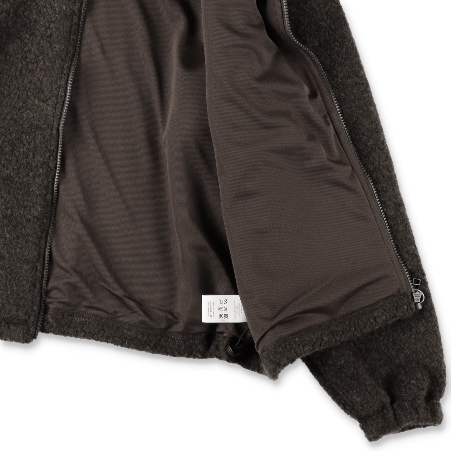 UNIVERSAL PRODUCTS. WOOL FLEECE DERBY JACKET BROWN【253-60108】(N)