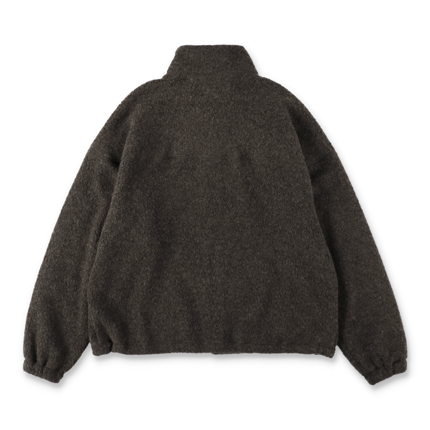 UNIVERSAL PRODUCTS. WOOL FLEECE DERBY JACKET BROWN【253-60108】(N)