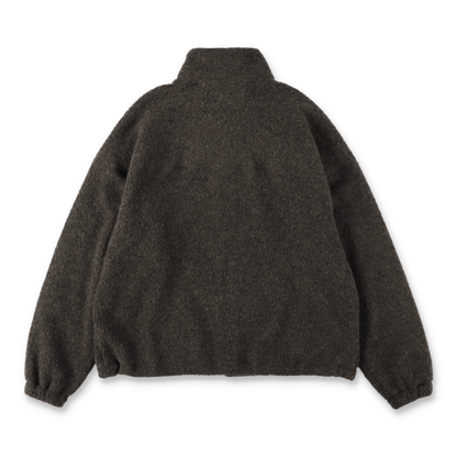 UNIVERSAL PRODUCTS. WOOL FLEECE DERBY JACKET BROWN【253-60108】(N)
