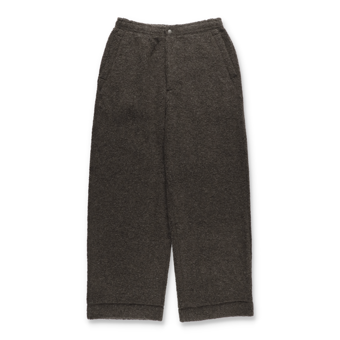 UNIVERSAL PRODUCTS. WOOL FLEECE PANTS BROWN【253−60509】(N)