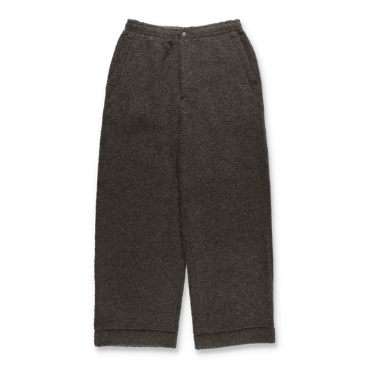 UNIVERSAL PRODUCTS. WOOL FLEECE PANTS BROWN【253−60509】(N)