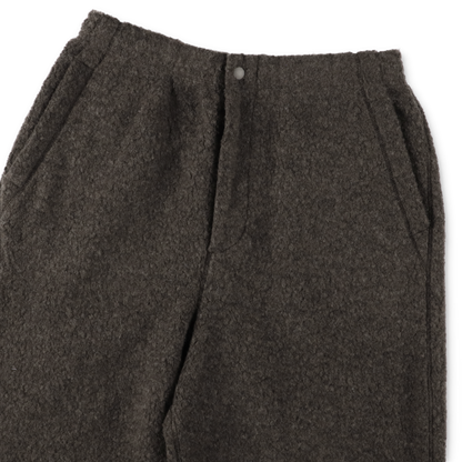 UNIVERSAL PRODUCTS. WOOL FLEECE PANTS BROWN【253−60509】(N)