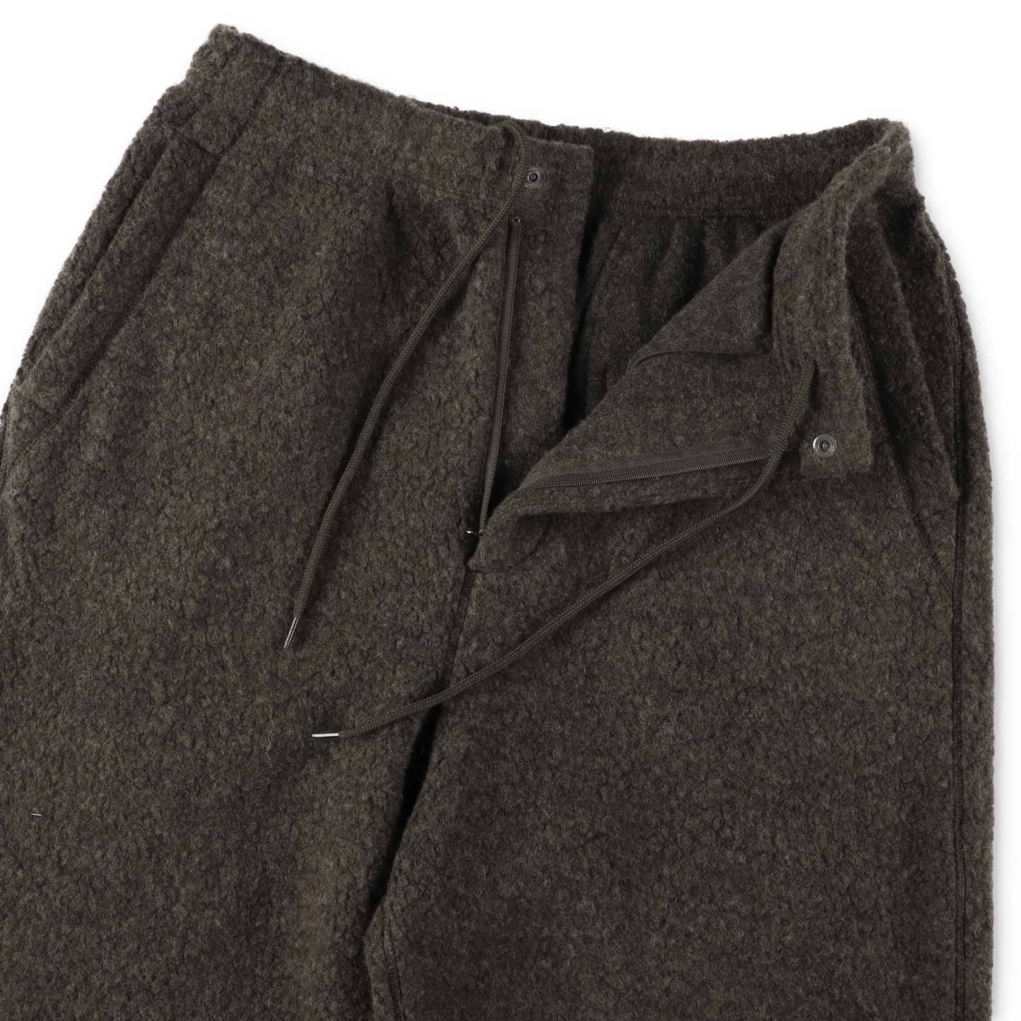 UNIVERSAL PRODUCTS. WOOL FLEECE PANTS BROWN【253−60509】(N)