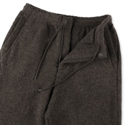 UNIVERSAL PRODUCTS. WOOL FLEECE PANTS BROWN【253−60509】(N)