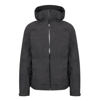 Hiking Patrol × MAMMUT HS HOODED JACKET BLACK ジャケット フロントデザイン 全体ビュー