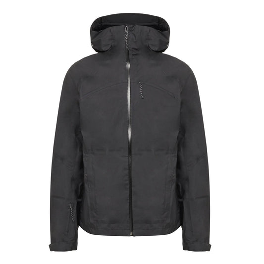 Hiking Patrol × MAMMUT HS HOODED JACKET BLACK ジャケット フロントデザイン 全体ビュー