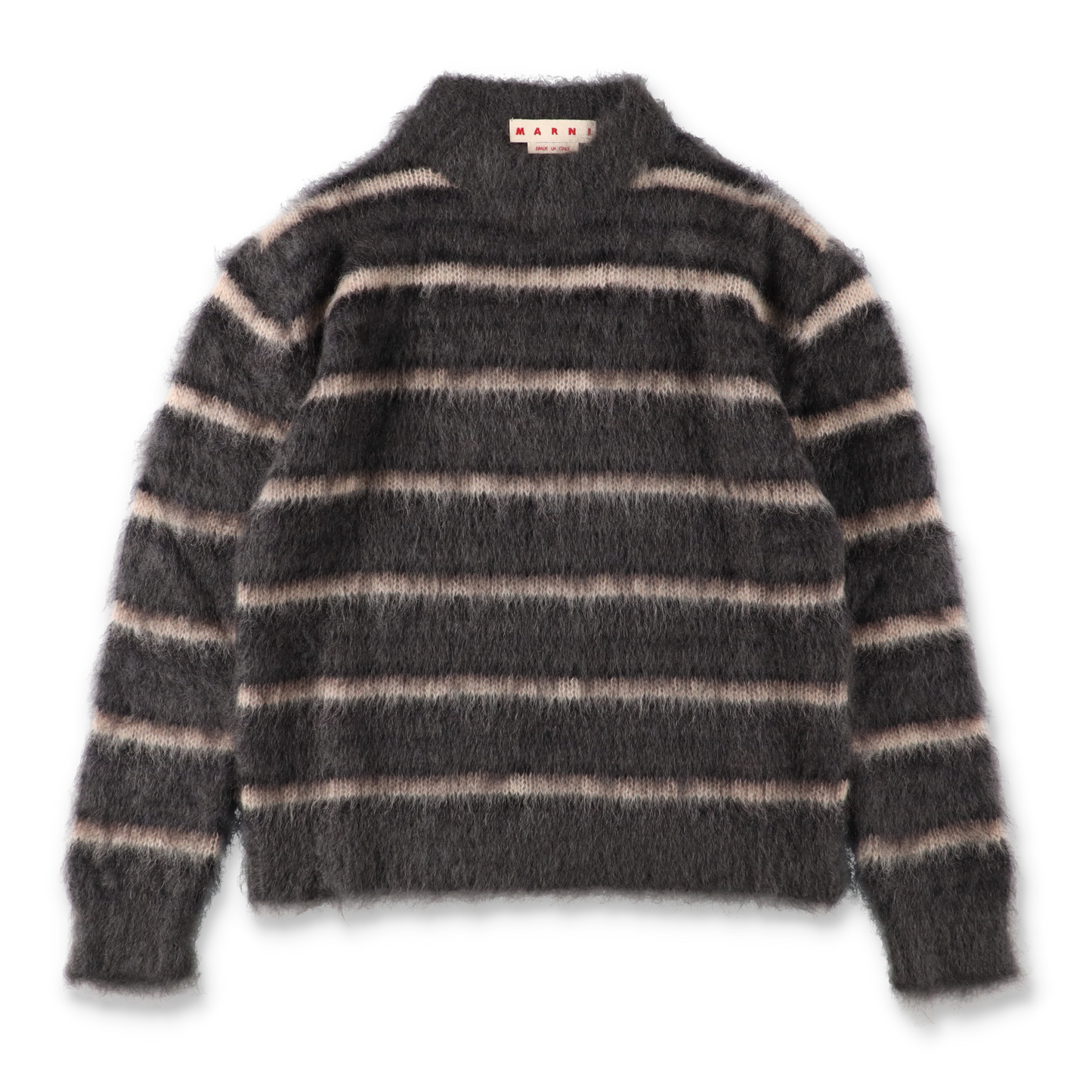 MARNI Dark grey striped mohair jumper【GCMG0161Q0】(N)