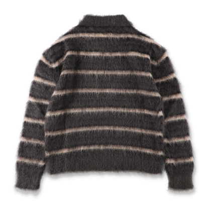MARNI Dark grey striped mohair jumper【GCMG0161Q0】(N)