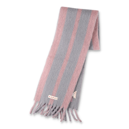 MARNI Striped Alpaca Wool Scarf Truffle【SCMC0138Y0】(N)