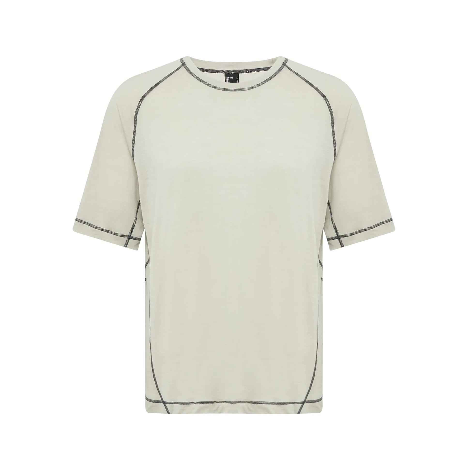 Hiking Patrol × MAMMUT TREE WOOL FL T-SHIRT WILLOW WHISPER フロントデザイン 半袖トップス 全体ビュー