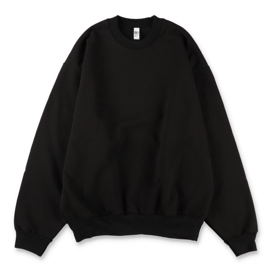 Los Angeles Apparel Heavy Fleece Crewneck Sweatshirt Black [HF07]