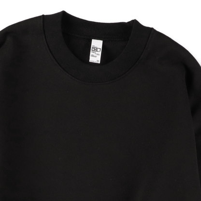 Los Angeles Apparel Heavy Fleece Crewneck Sweatshirt Black [HF07]