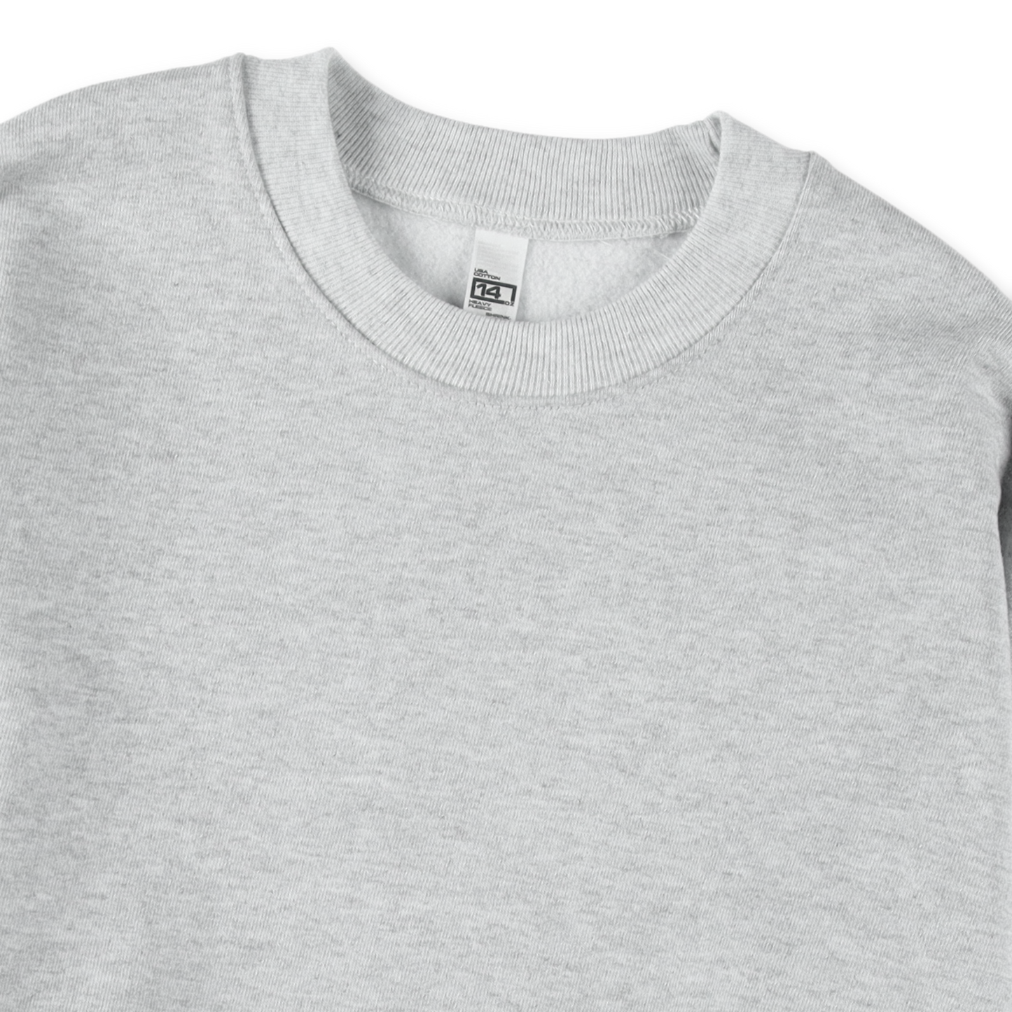 Los Angeles Apparel Heavy Fleece Crewneck Sweatshirt Ash【HF07】