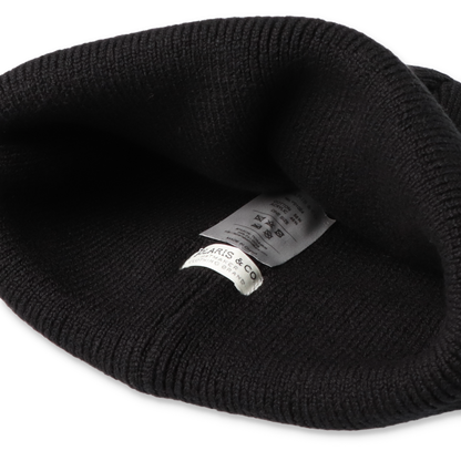 SOLARIS&amp;CO. ACRYLIC COTTON WATCH CAP "HUNTER" Black [Y01024] (N)