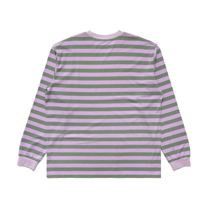 METALWOOD STUDIO BULGE LOGO LONGSLEEVE T-SHIRT Pink/Green 背面