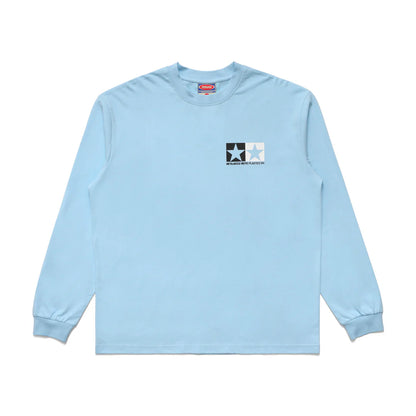 METALWOOD STUDIO BULGE LOGO LONGSLEEVE T-SHIRT Pink/Green 正面