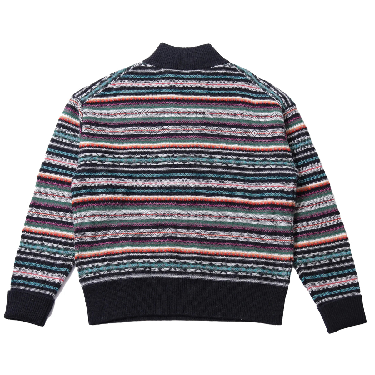 MEIAS Fiar Isle Half Zip PO Black【JQPO-4A16】(N) 商品写真 背面