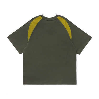 METALWOOD STUDIO MOUNTAINEER RAGLAN T-SHIRT Earth/Slime 背面