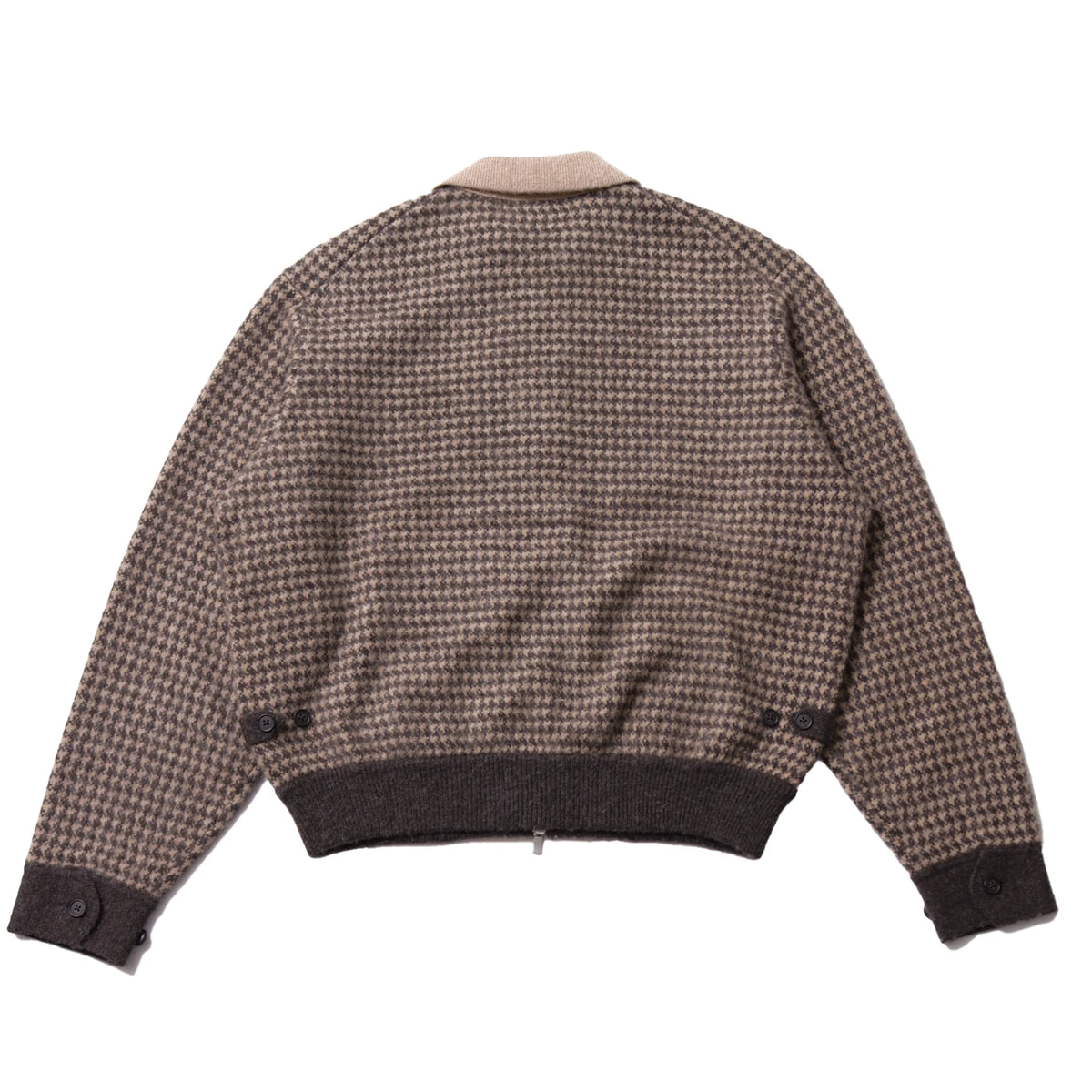 MEIAS Wool JQ Harrington Knit JK Brown【MECD-6A17】(N) 商品写真 背面