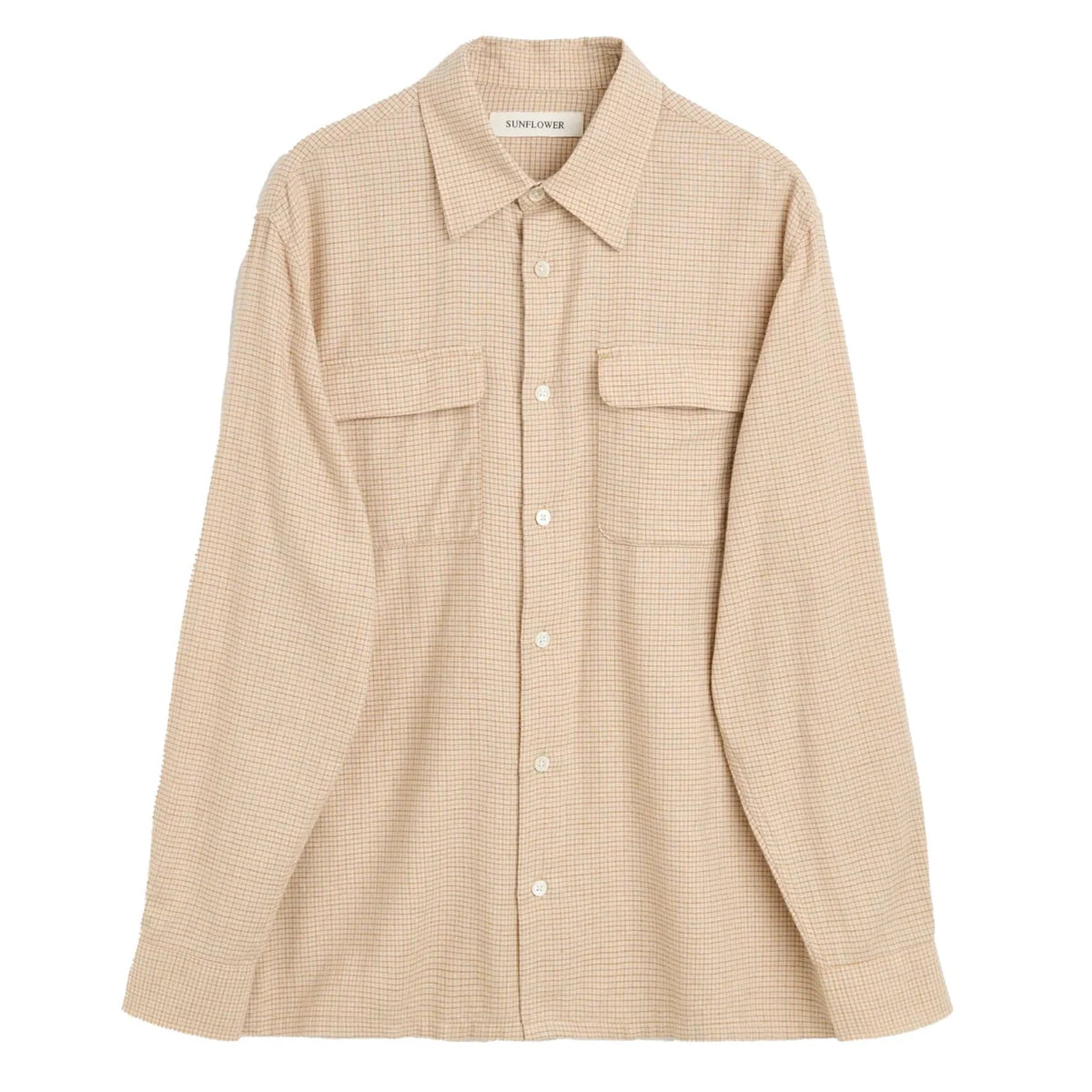 SUNFLOWER New Pocket Shirt Beige商品画像 正面