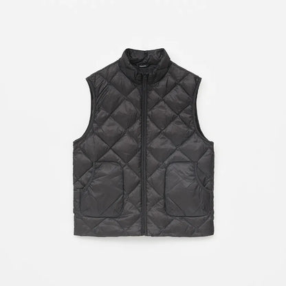 Hiking Patrol BASE LT DOWN VEST CHARCOAL BLACK　正面