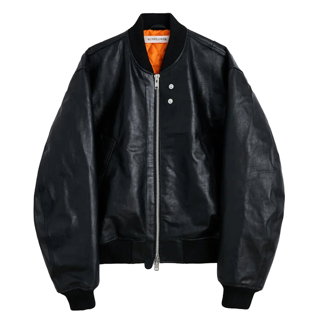 SUNFLOWER Leather Flight Jacket Black【6057】(N) 商品写真 正面