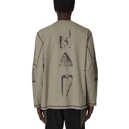 ROA NEOLITH Stitch Organic Long Sleeve Pale Green 着用画像 背面