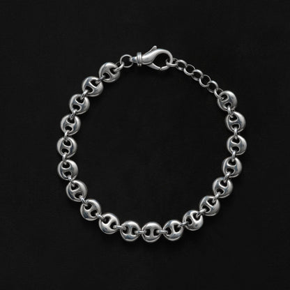Small Circle Link Bracelet 全体