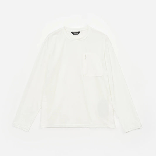 Hiking Patrol LONG SLEEVE WHITE フロントデザイン 長袖トップス 軽量ポリエステル素材