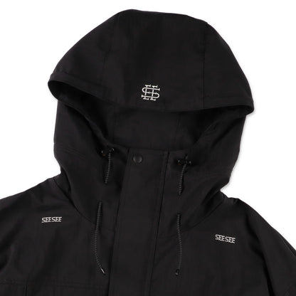 SEE SEE PULL OVER HOODY【BLACK】