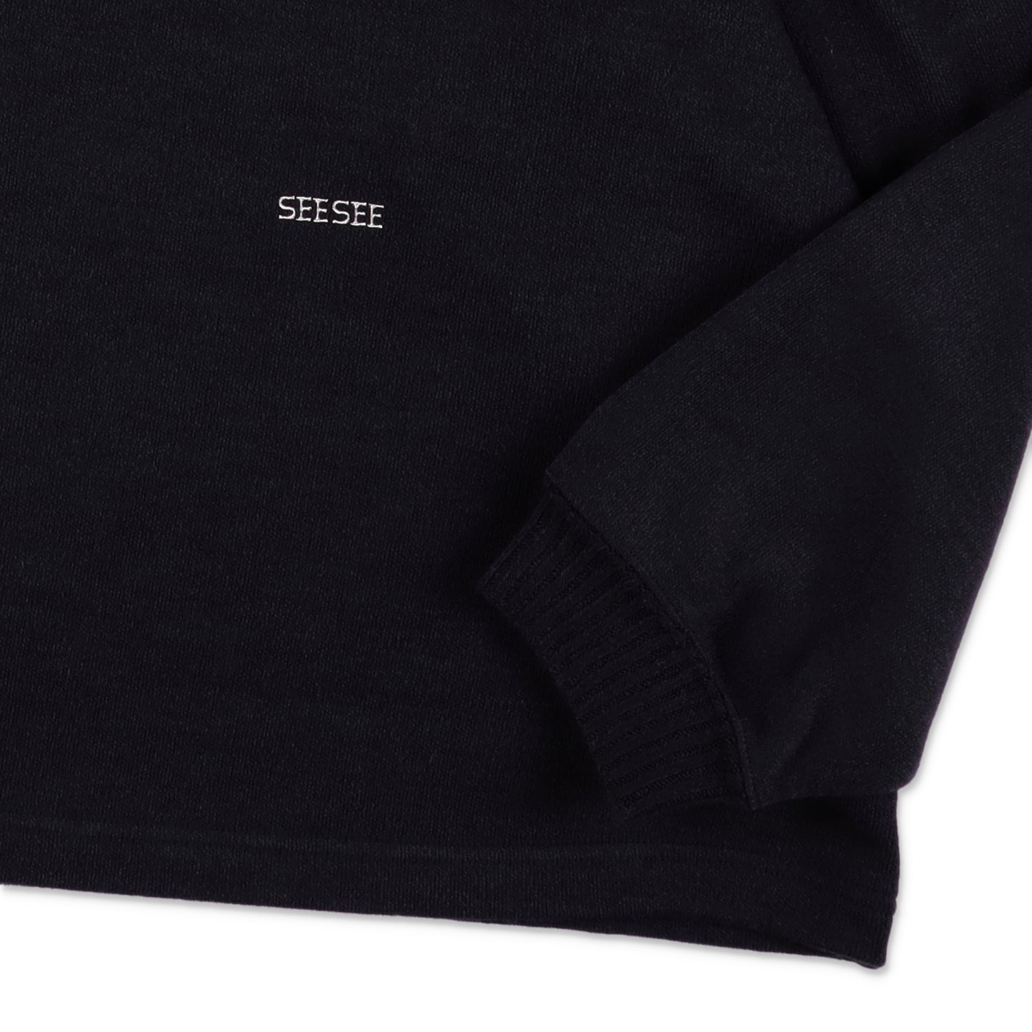 SEE SEE SUPER BIG LS KNIT TEE【NAVY】