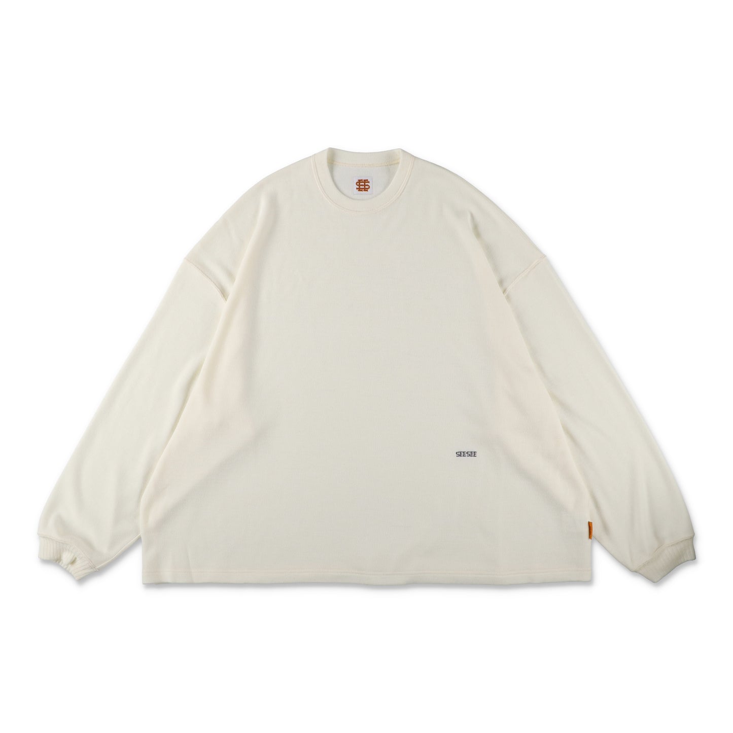 SEE SEE SUPER BIG LS KNIT TEE【WHITE】