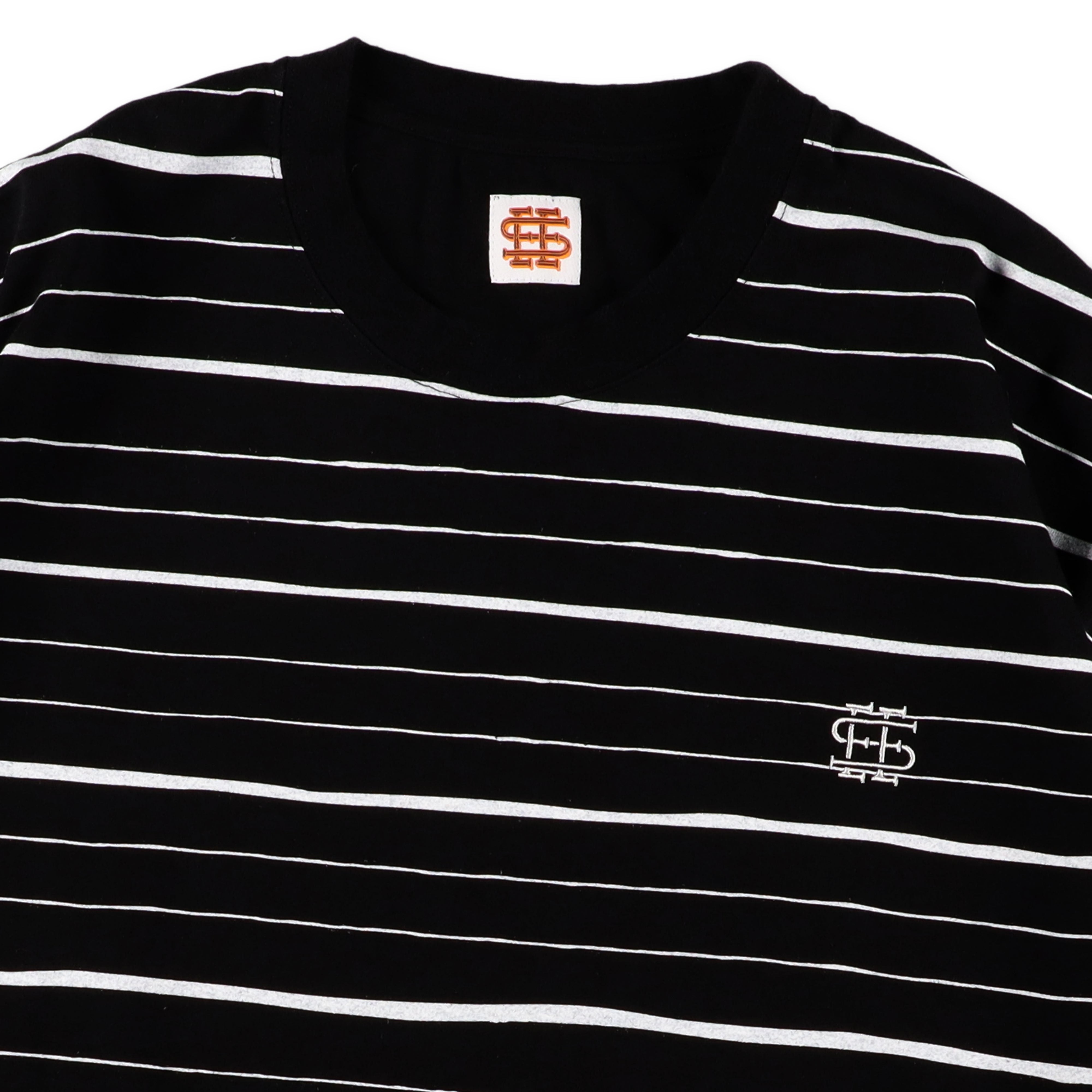 seesee border tシャツ SEE SEE SUPER BIG LS FLAT BOARDER TEE 〈TYPE 3〉【BLACK/WHITE