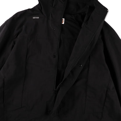 SEE SEE PULL OVER HOODY【BLACK】