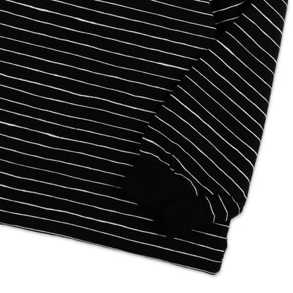 SEE SEE SUPER BIG LS FLAT BOARDER TEE 〈TYPE 1〉【BLACK/WHITE】