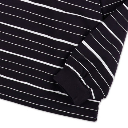 SEE SEE SUPER BIG LS FLAT BOARDER TEE 〈TYPE 3〉【NAVY/WHITE】