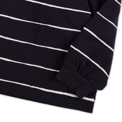 SEE SEE SUPER BIG LS FLAT BOARDER TEE 〈TYPE 2〉【NAVY/WHITE】