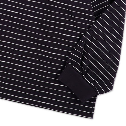 SEE SEE SUPER BIG LS FLAT BOARDER TEE 〈TYPE 1〉【NAVY/WHITE】