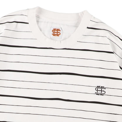 SEE SEE SUPER BIG LS FLAT BOARDER TEE 〈TYPE 3〉【WHITE/BLACK】