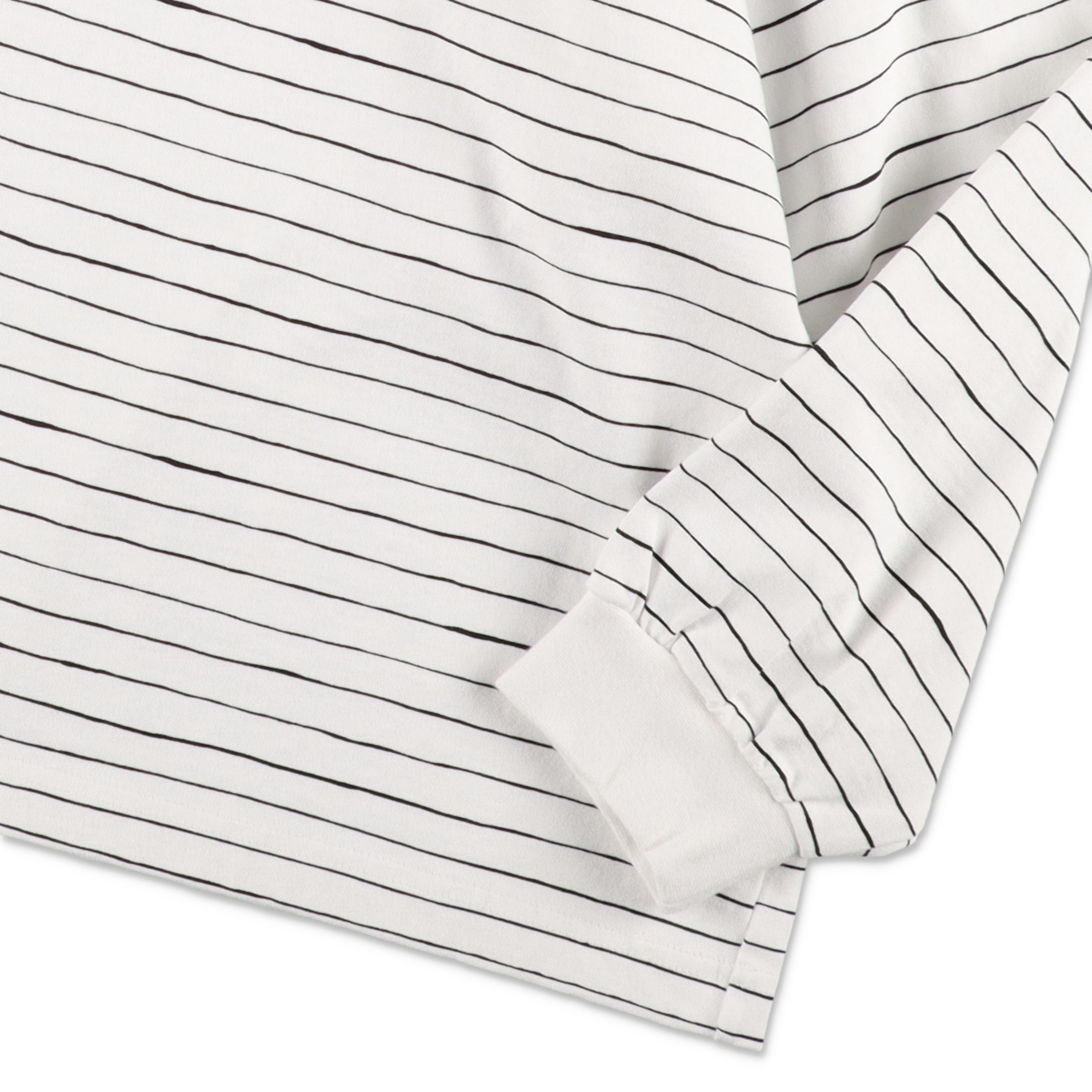 SEE SEE SUPER BIG LS FLAT BOARDER TEE 〈TYPE 1〉【WHITE/BLACK