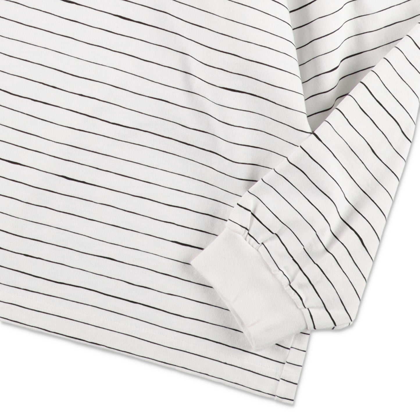 SEE SEE SUPER BIG LS FLAT BOARDER TEE 〈TYPE 1〉【WHITE/BLACK】