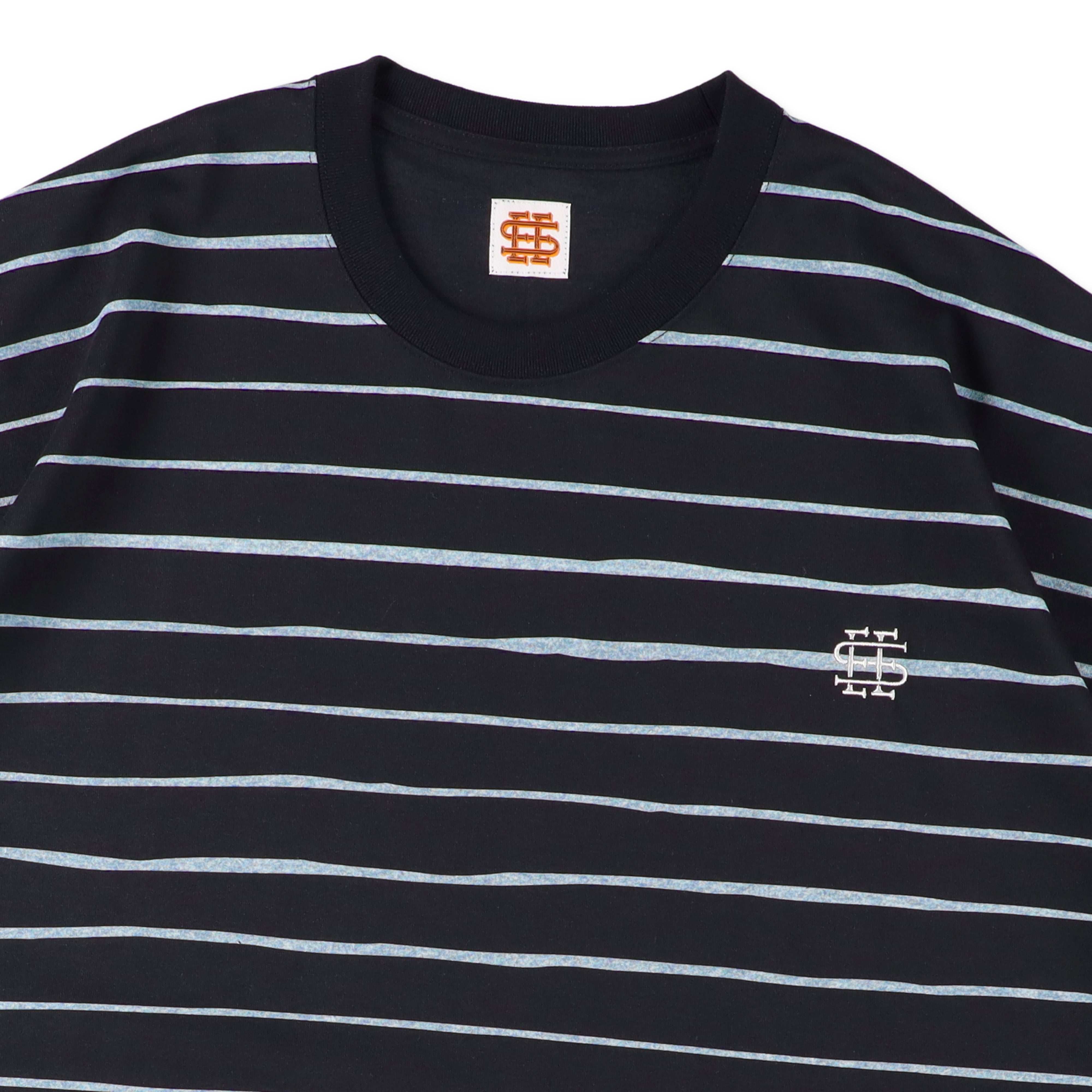 2-2】SEE SEE Super Big Border SS Round Tee【Navy】 – STUDY